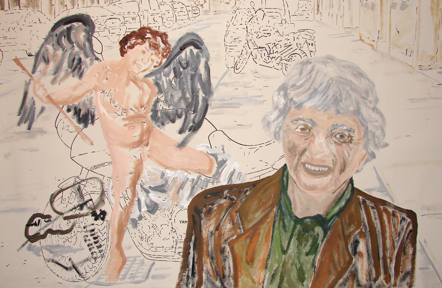 148. Paraphrase auf Caravaggio, Amor Victorious, 90x145cm, 2010